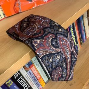 Geoffrey Beene-men’s multicolored design silk tie